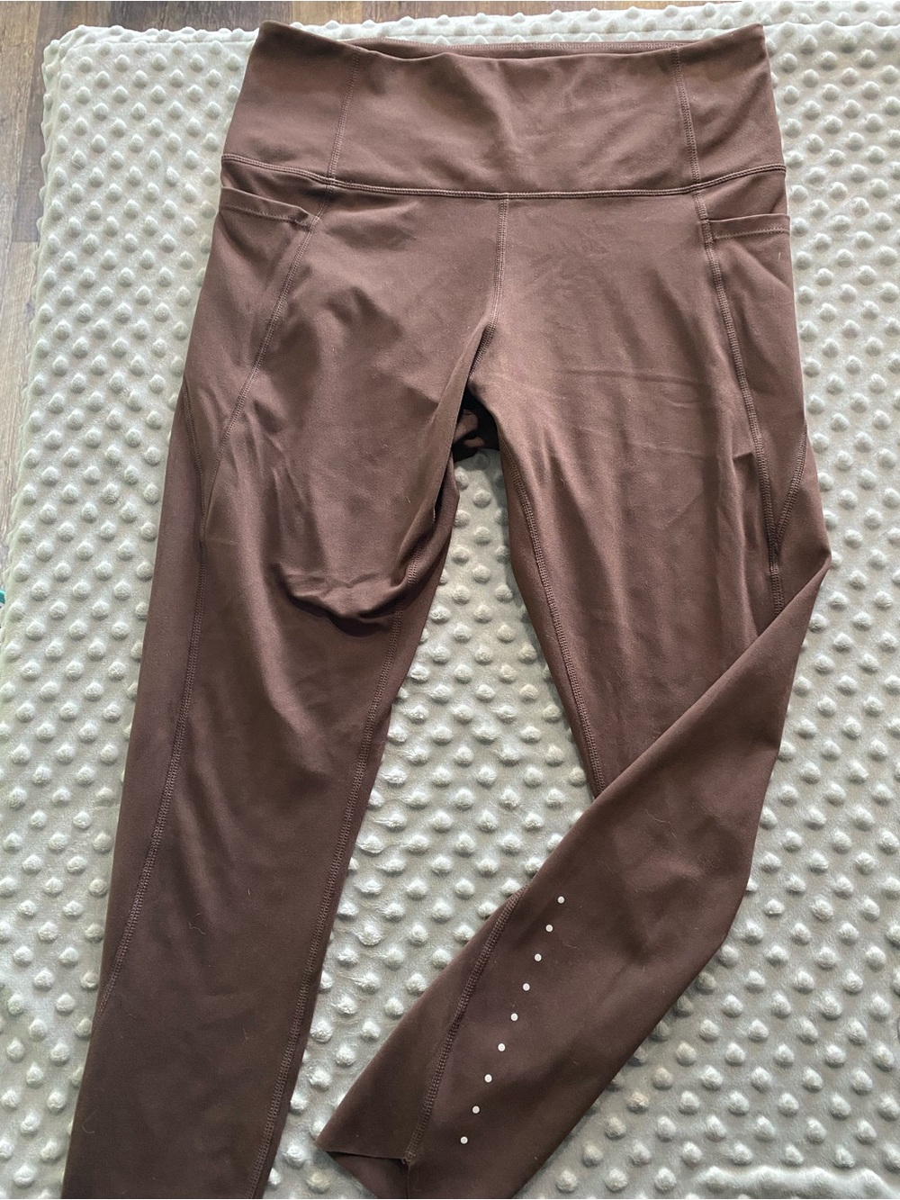 Danskin Brown Girls' Active Leggings with Side Pockets